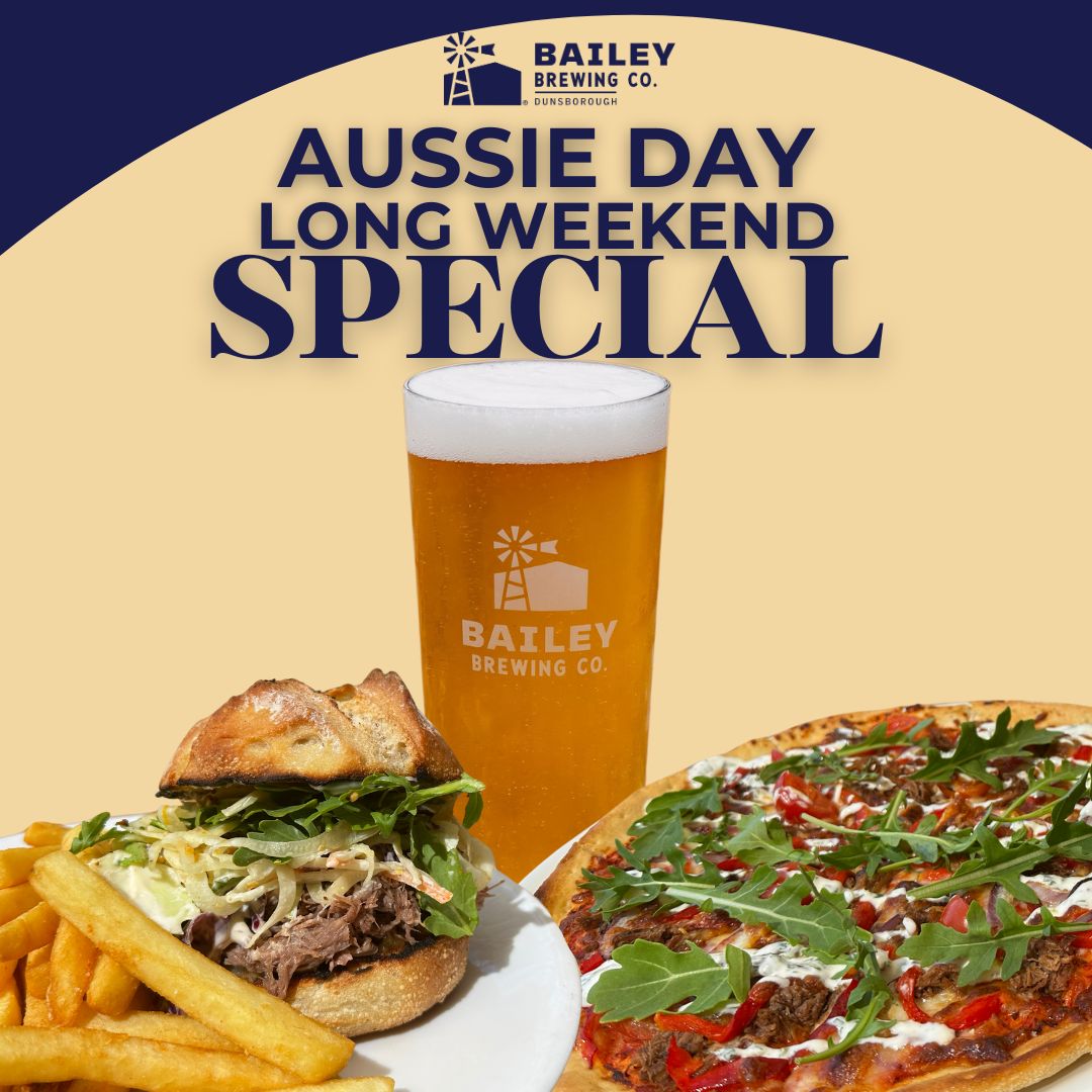 Australia Day Public Holiday Bailey Brewing Co.